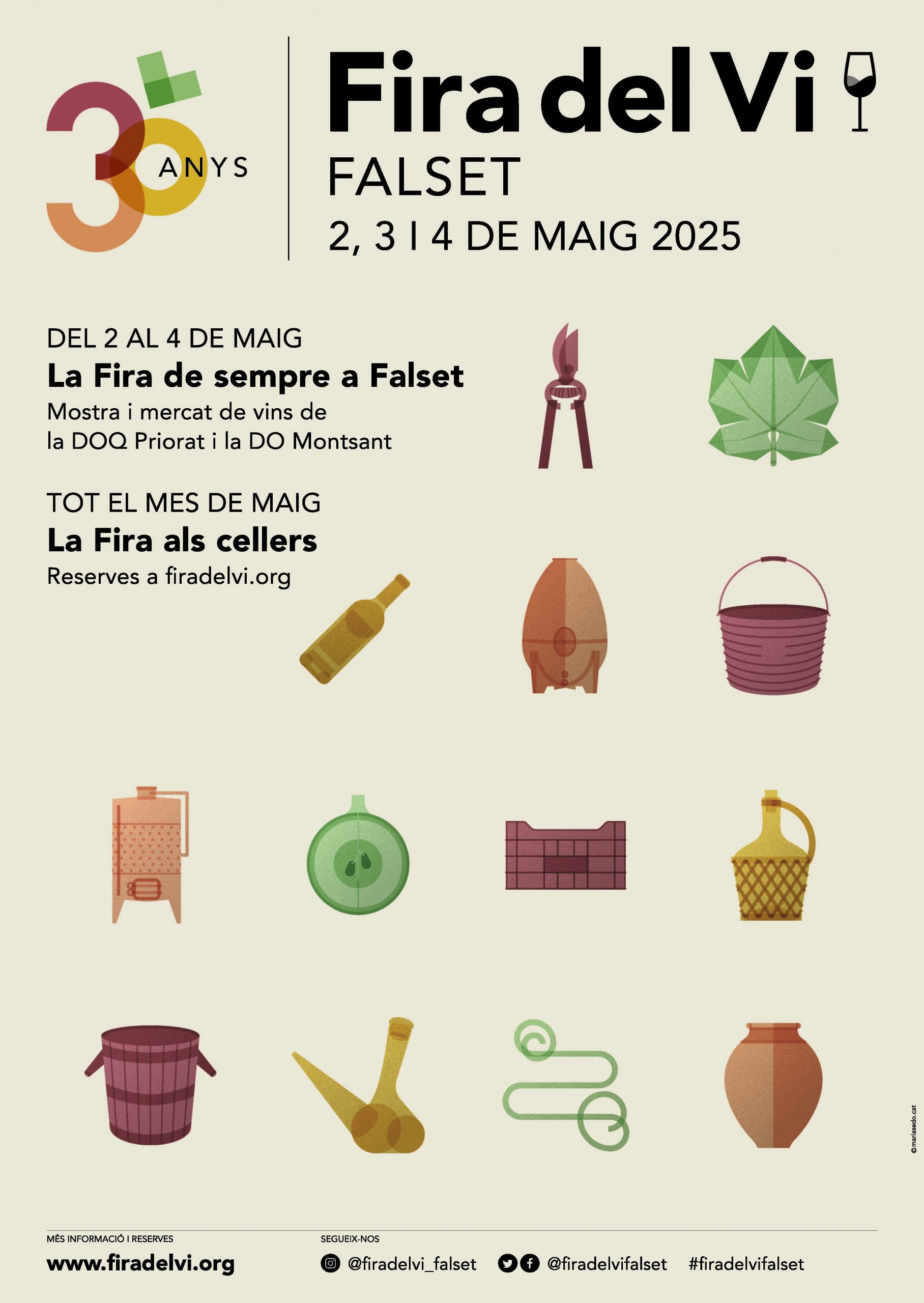 Cartell de la Fira del Vi de Falset 2025