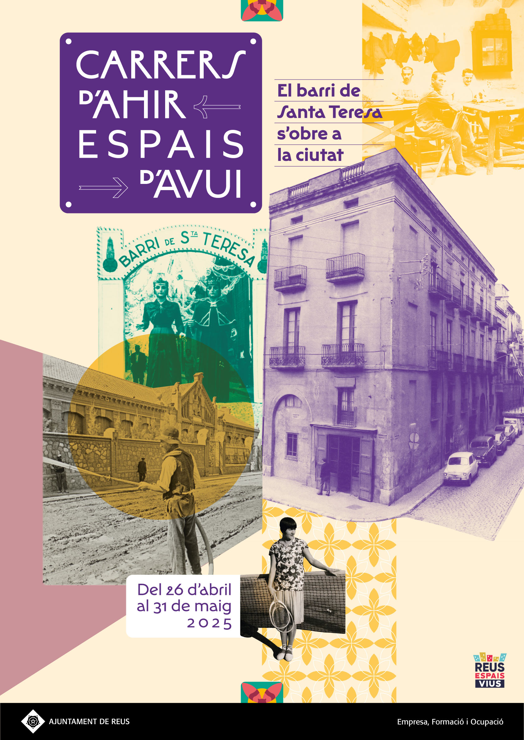 Cartell de la campanya «Carrers d’ahir, espais d’avui»