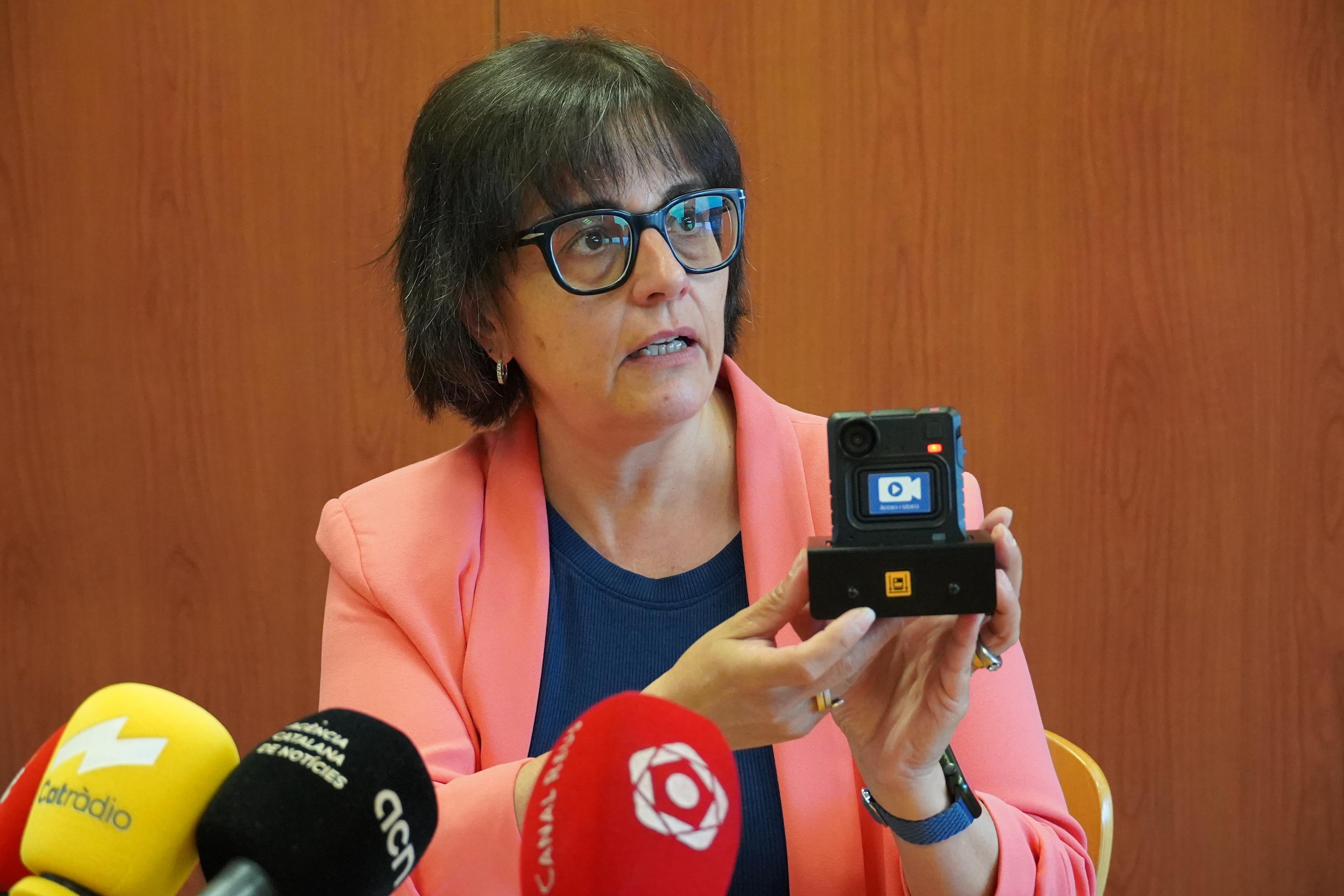 Roda de premsa de presentació dels dispositius de gravació personal de la Guàrdia Urbana