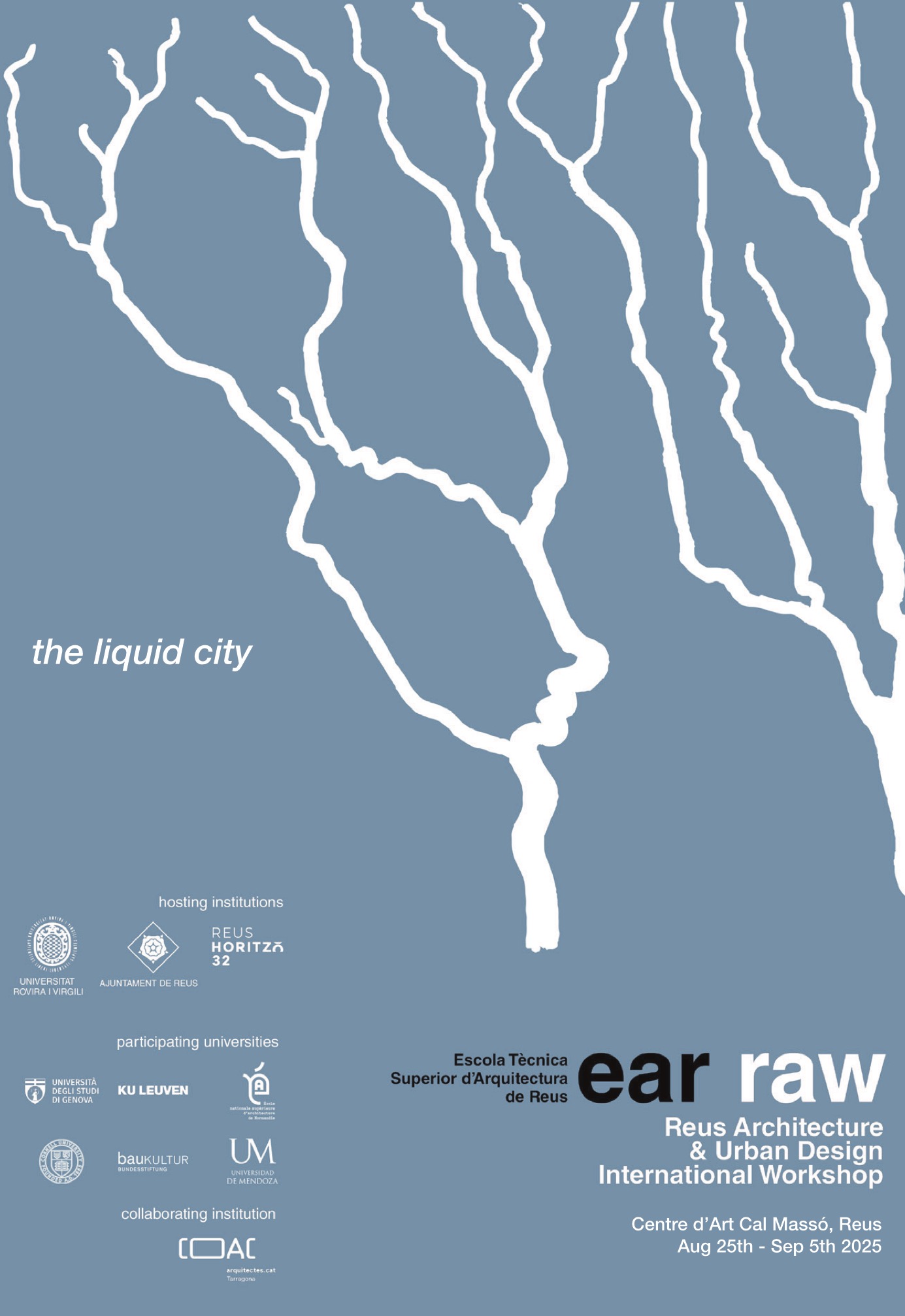 Cartell de l'EAR RAW, Reus Architecture & Urban Design International Workshop 2025