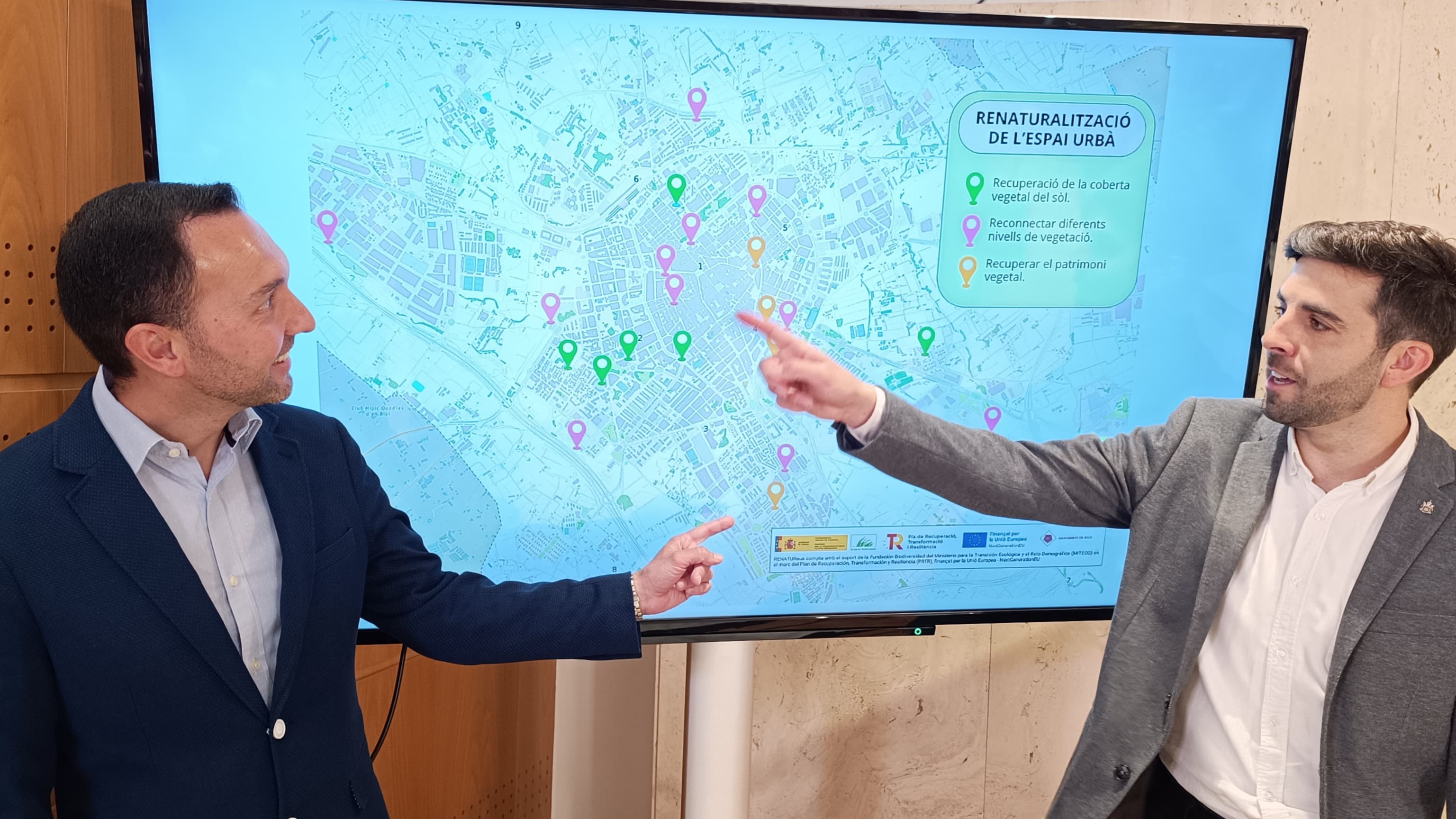 Roda de premsa de les accions de renaturalització en l’entorn urbà dekl projecte RENATUReus