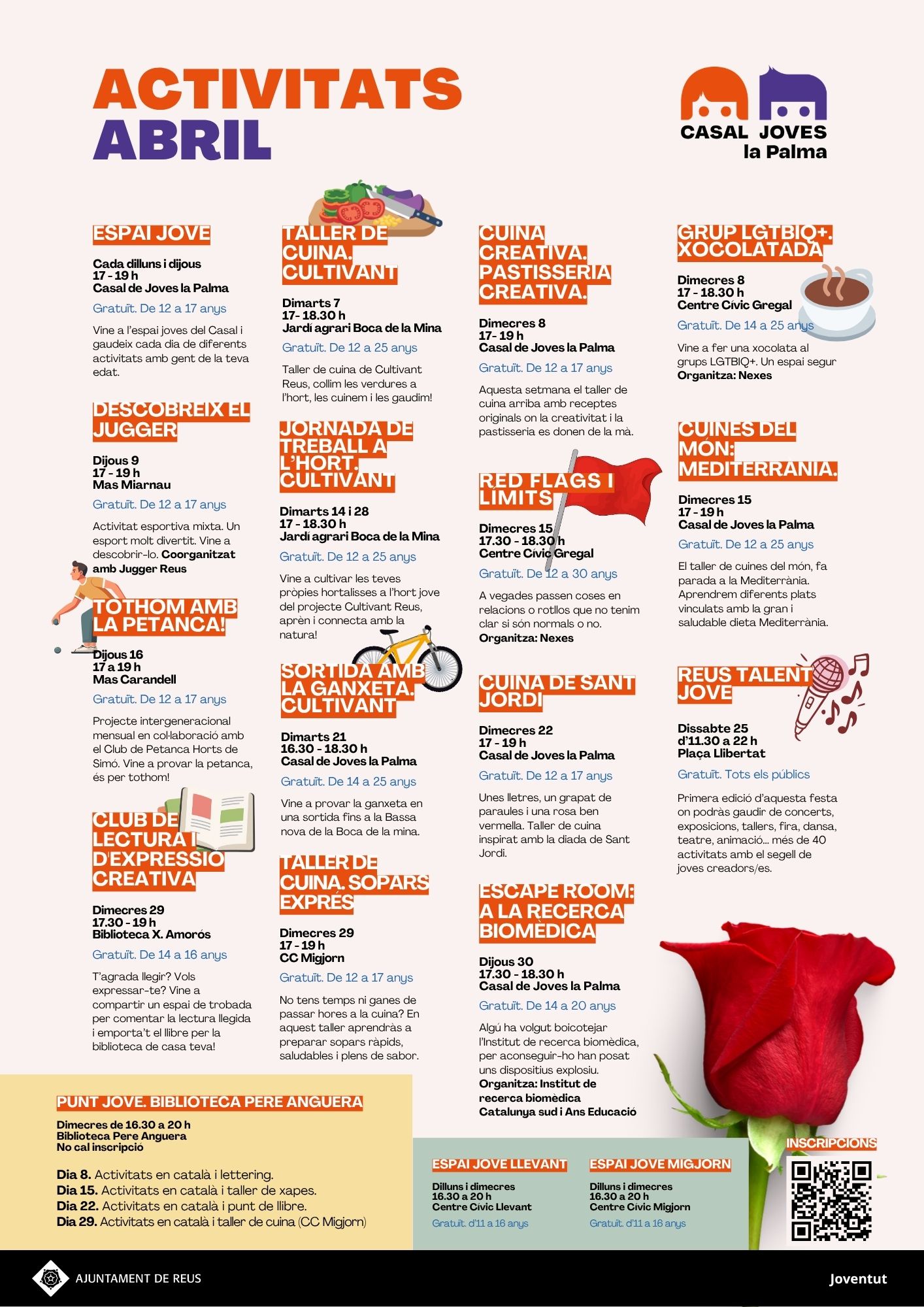 Cartell Casal de Joves La Palma abril 2026