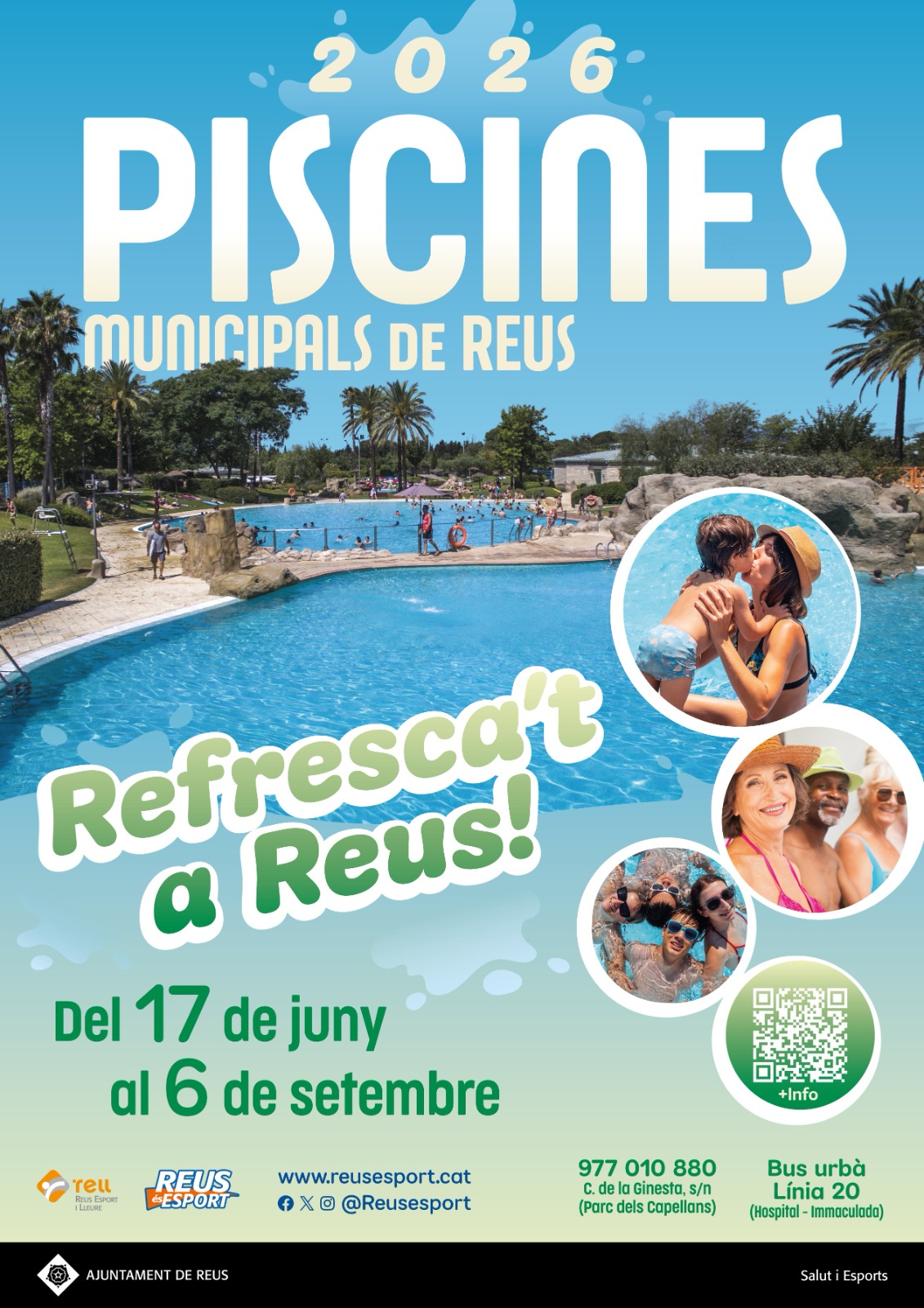 Cartell piscines Reus 2026