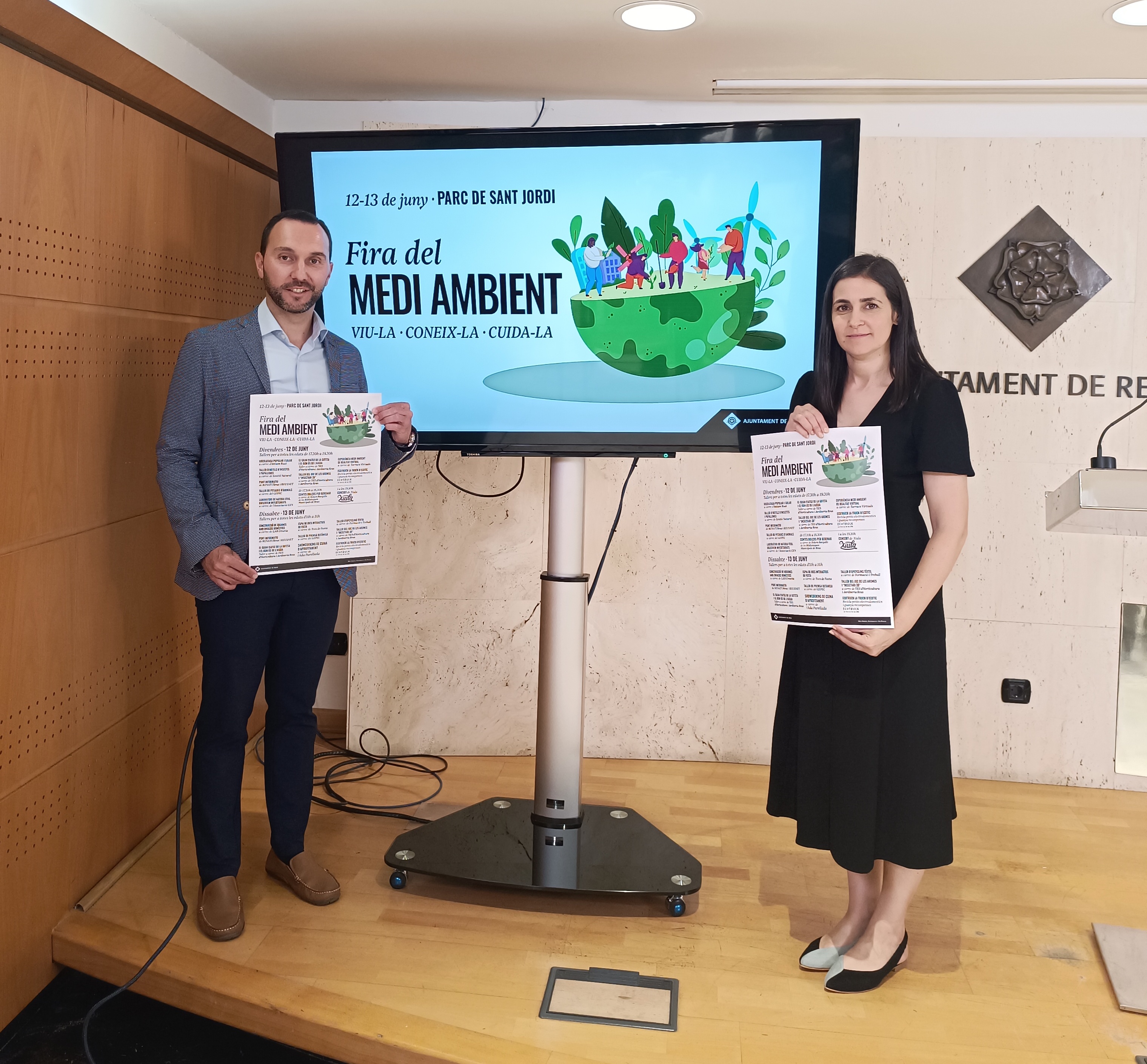 Regidor i Raquel Ayora, responsable Ecotic